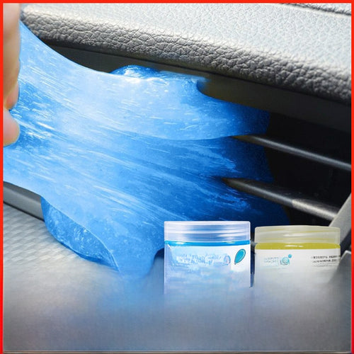 Car interior gap cleaning rubber sheet