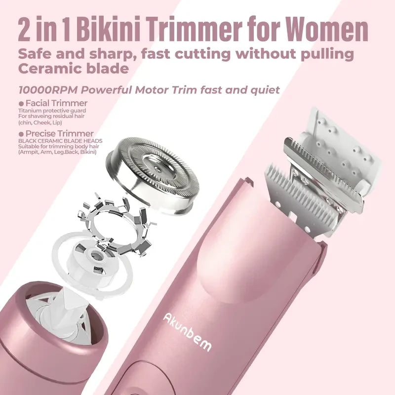 Rechargeable Waterproof Bikini Trimmer