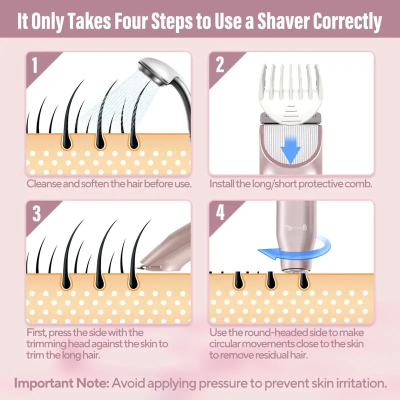 Rechargeable Waterproof Bikini Trimmer