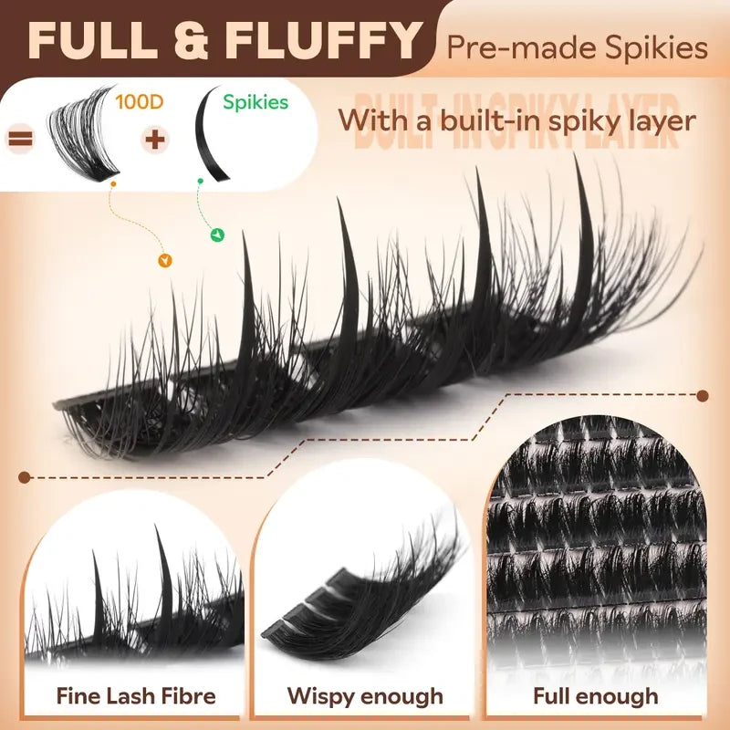 Goddvenus Spiky Manga Lash Clusters