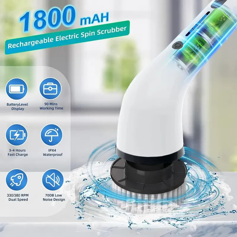 Adjustable Electric Spin Scrubber