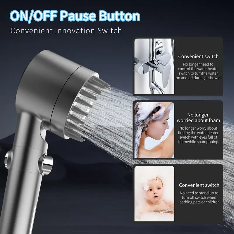 FEELSO High Pressure Handheld Shower Head