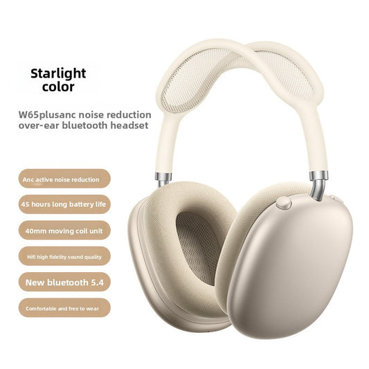 Casque stéréo sans fil pliable à réduction de bruit active