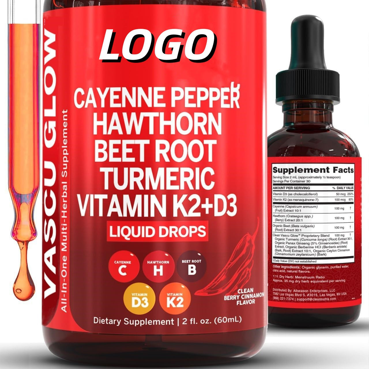 Maca Root Liquid Drops with Vitamins