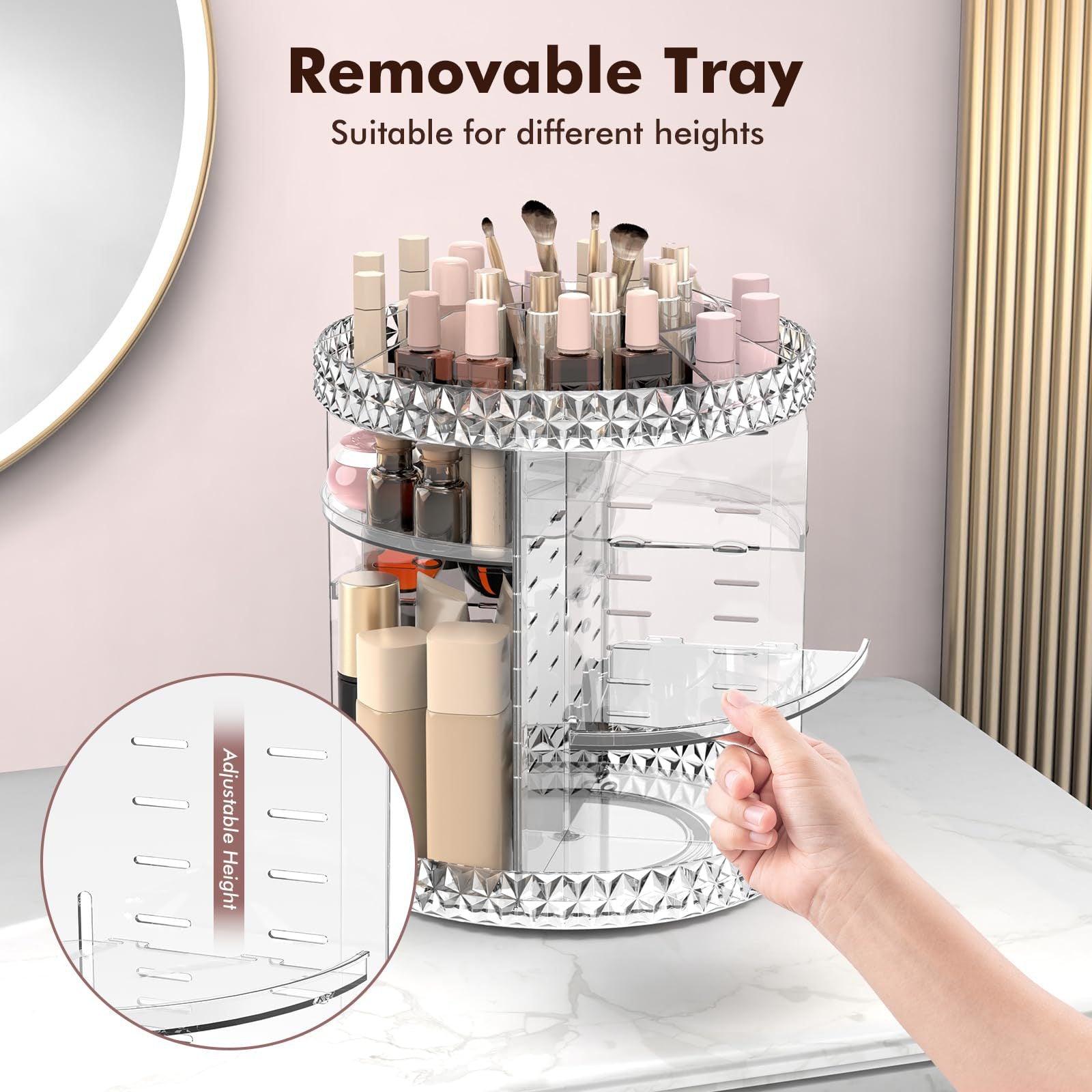 Cosmetic Storage Box Transparent
