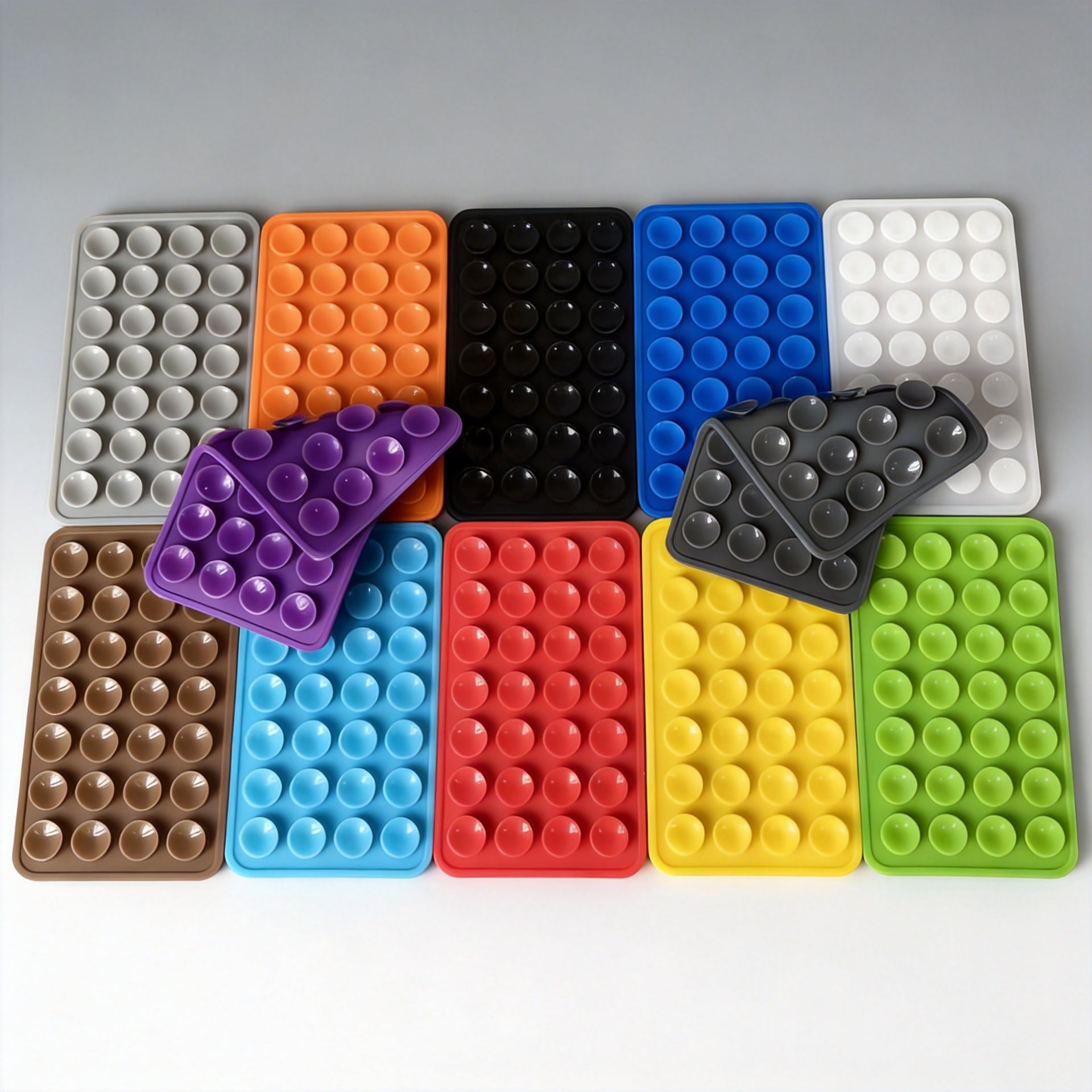 Double-sided silicone suction cup for mobile phone mounting