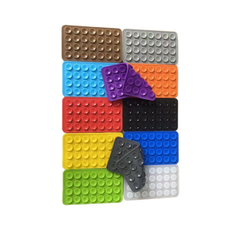 Double-sided silicone suction cup for mobile phone mounting